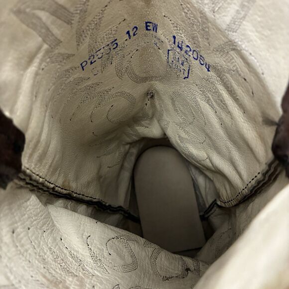 Dan Post Men’s Size 12 EW Brown Leather Round Toe Pull On Western Boots P2555 - Picture 14 of 14